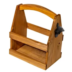 Avanti Wooden Beer Caddy With Bottle Opener - 6 Pack -AU BBQ Supplies Sales 2024 15088 2