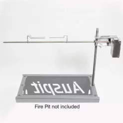 Auspit Compact Portable Camping Spit Rotisserie Package - Silver -AU BBQ Supplies Sales 2024 AUS 2