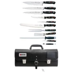 11 Piece Knife Set With Roll Bag By F.Dick