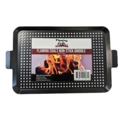 Non Stick BBQ Griddle XL 50cm X 30cm - Flaming Coals -AU BBQ Supplies Sales 2024 FC GRIDDLEXL 3
