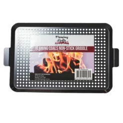 Non Stick BBQ Griddle XL 50cm X 30cm - Flaming Coals -AU BBQ Supplies Sales 2024 FC GRIDDLEXL 4
