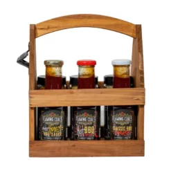 Flaming Coals Rubs And Sauces Bottle Carrier Pack