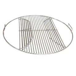 Stainless Steel Round Hinged BBQ Grill | Suits 57cm Kettle Including Weber -AU BBQ Supplies Sales 2024 FC SS57HGRILL 2