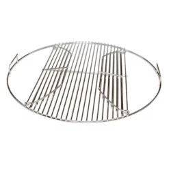 Stainless Steel Round Hinged BBQ Grill | Suits 57cm Kettle Including Weber -AU BBQ Supplies Sales 2024 FC SS57HGRILL 3