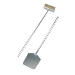 Pizza Peel And Oven Brush Combo - Flaming Coals