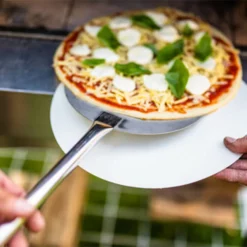 Stainless Steel Pizza Spinner | Short 89cm - Flaming Coals -AU BBQ Supplies Sales 2024 FC SSPEELSM 4