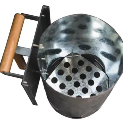 Mega Size 9L Charcoal Fire Starter Chimney - Flaming Coals -AU BBQ Supplies Sales 2024 FS001 2