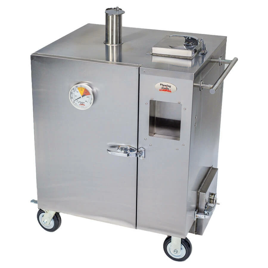 Gravity Feed Smoker - Flaming Coals 1 Gravity Feed Smoker - Flaming Coals