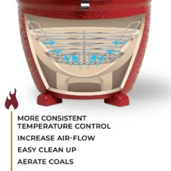 Kick Ash Basket For Kamado Joe Classic And Others In Stainless Steel -AU BBQ Supplies Sales 2024 KAB CJ SS 2