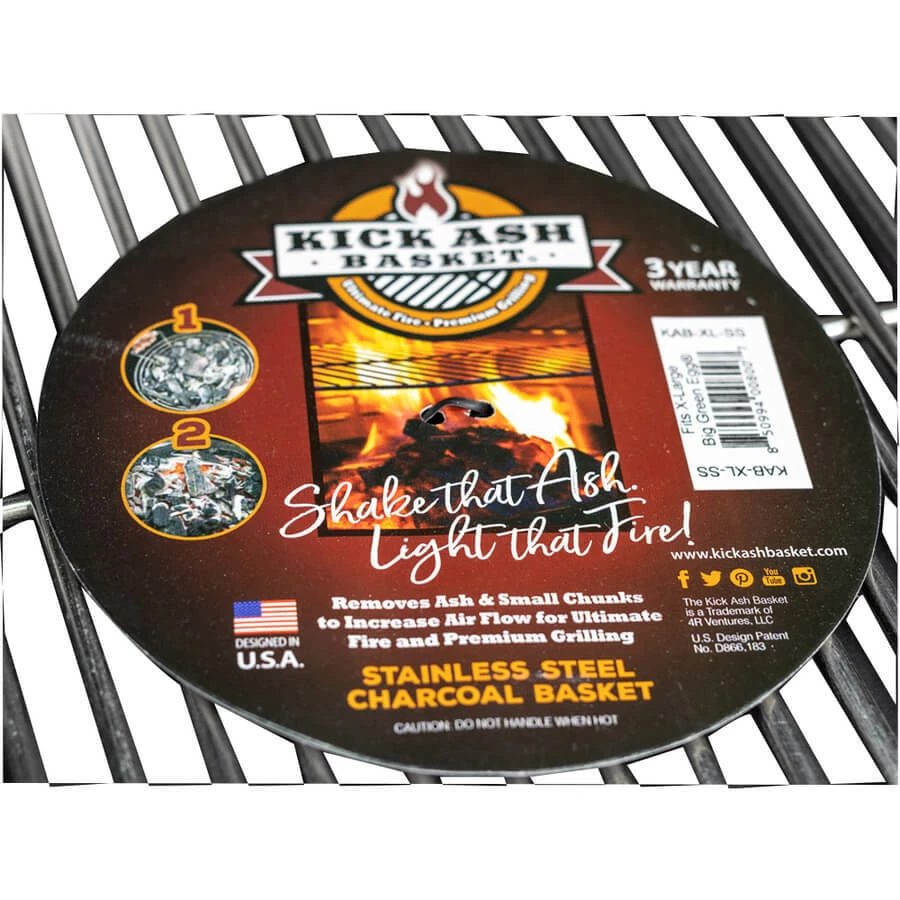 Kick Ash Basket For XL Big Green Egg In Stainless Steel 4 Kick Ash Basket For XL Big Green Egg In Stainless Steel - Image 4