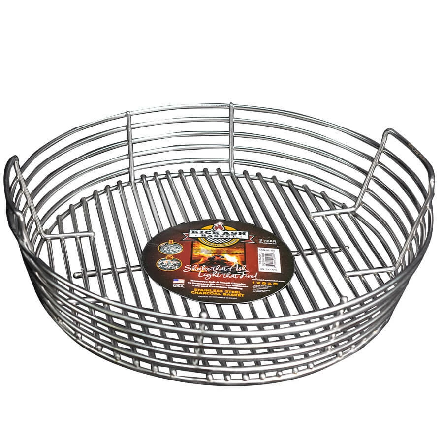 Kick Ash Basket For XL Big Green Egg In Stainless Steel 1 Kick Ash Basket For XL Big Green Egg In Stainless Steel