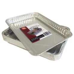 Aluminium BBQ Drip Trays - Pack Of 10 | Outdoor Magic