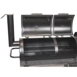 Offset Smoker BBQ - Flaming Coals -AU BBQ Supplies Sales 2024 OFFSMK 3