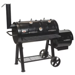 Offset Smoker BBQ - Flaming Coals -AU BBQ Supplies Sales 2024 OFFSMK 4