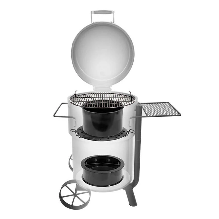 Bronco Pro Drum Smoker - XL Large - BLACK | Oklahoma Joe 4 Bronco Pro Drum Smoker - XL Large - BLACK | Oklahoma Joe - Image 4