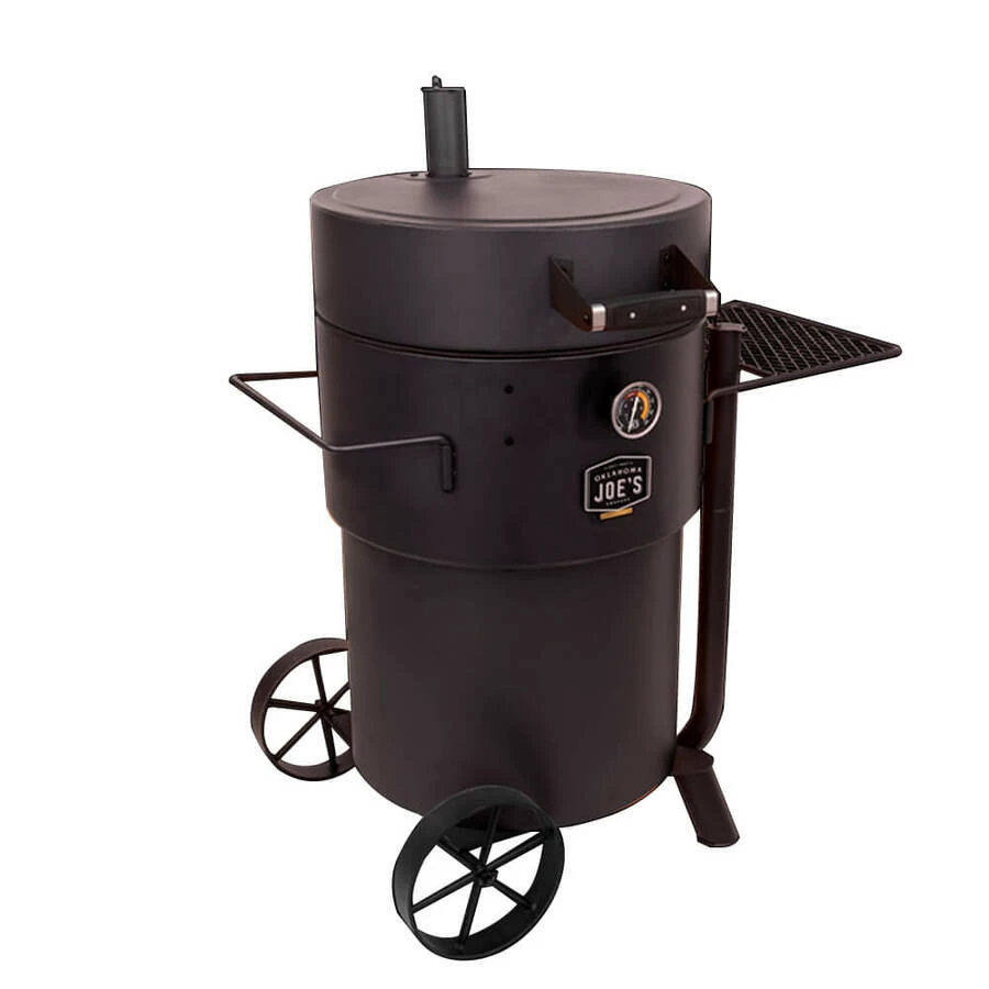 Bronco Pro Drum Smoker - XL Large - BLACK | Oklahoma Joe 1 Bronco Pro Drum Smoker - XL Large - BLACK | Oklahoma Joe