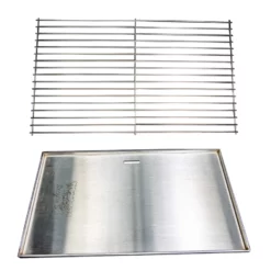 Stainless Steel BBQ Plate And Grill Set 400 X 480 - Flaming Coals