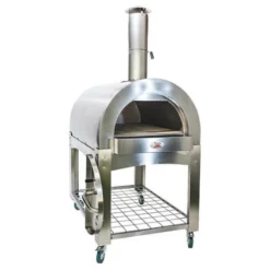 Wood Fired Pizza Oven - Flaming Coals -AU BBQ Supplies Sales 2024 PO006 12 2