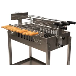 Straight 3 Skewer In-line Cyprus Spit | Stainless Steel -AU BBQ Supplies Sales 2024 SP006 2