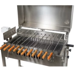 Hooded Cyprus Spit | Stainless Steel -AU BBQ Supplies Sales 2024 SP009 3