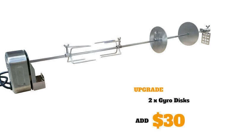 Universal BBQ Rotisserie Kit (1 Piece Skewer) 4-6 Burner | Flaming Coals 5 Universal BBQ Rotisserie Kit (1 Piece Skewer) 4-6 Burner | Flaming Coals - Image 5