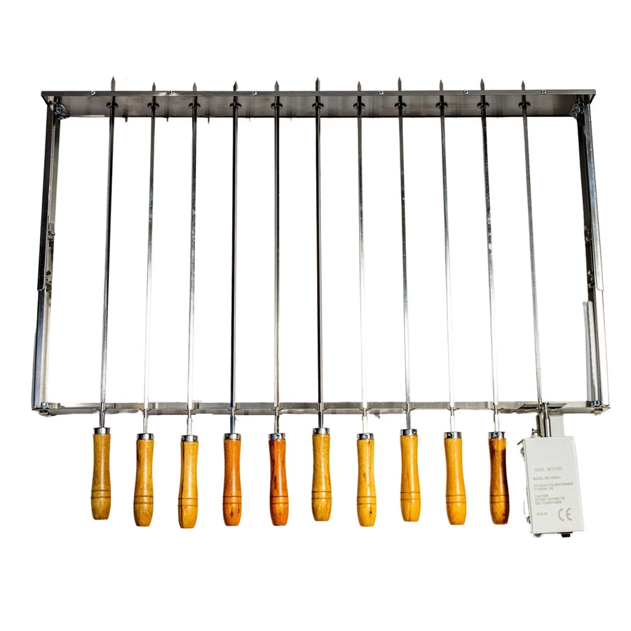 Kebab Skewers Attachment For BBQ - Stainless Steel 3 Kebab Skewers Attachment For BBQ - Stainless Steel - Image 3