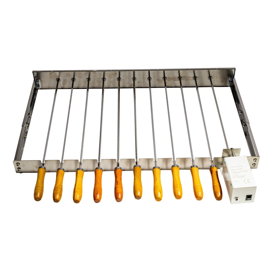 Kebab Skewers Attachment For BBQ - Stainless Steel 1 Kebab Skewers Attachment For BBQ - Stainless Steel