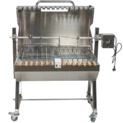 Stainless Steel Hooded Rotisserie & Cyprus Grill