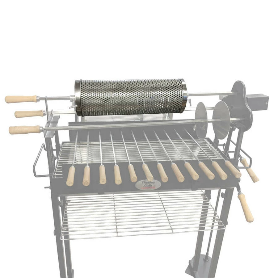 Spit Rotisserie Tumbler Basket | Flaming Coals 2 Spit Rotisserie Tumbler Basket | Flaming Coals - Image 2
