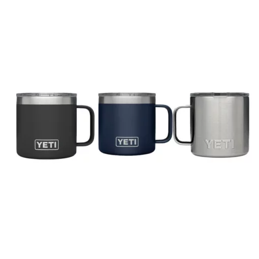 Yeti 14oz Rambler Mug Black/Stainless Steel -AU BBQ Supplies Sales 2024 YETI MUG14